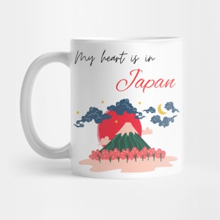 My heart is in japan Mug